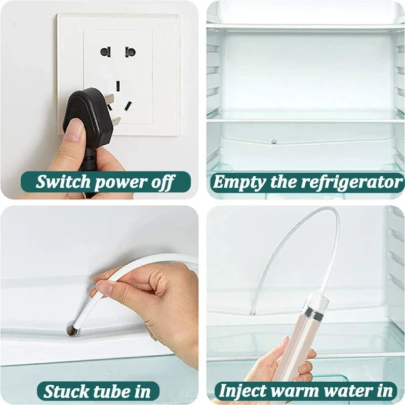5/6 Pcs Refrigerator Drain Hole Clog Remover – Hole Cleaning Brush & Water Outlet Cleaner – Home Cleaning & Unclogging Tools