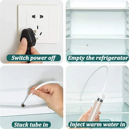 5/6 Pcs Refrigerator Drain Hole Clog Remover – Hole Cleaning Brush & Water Outlet Cleaner – Home Cleaning & Unclogging Tools