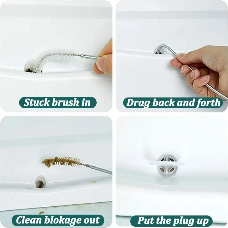 5/6 Pcs Refrigerator Drain Hole Clog Remover – Hole Cleaning Brush & Water Outlet Cleaner – Home Cleaning & Unclogging Tools