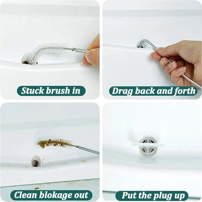 5/6 Pcs Refrigerator Drain Hole Clog Remover – Hole Cleaning Brush & Water Outlet Cleaner – Home Cleaning & Unclogging Tools
