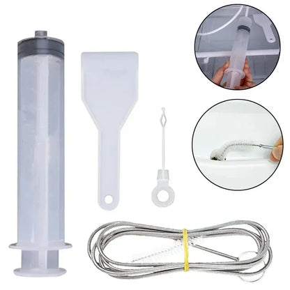 5/6 Pcs Refrigerator Drain Hole Clog Remover – Hole Cleaning Brush & Water Outlet Cleaner – Home Cleaning & Unclogging Tools